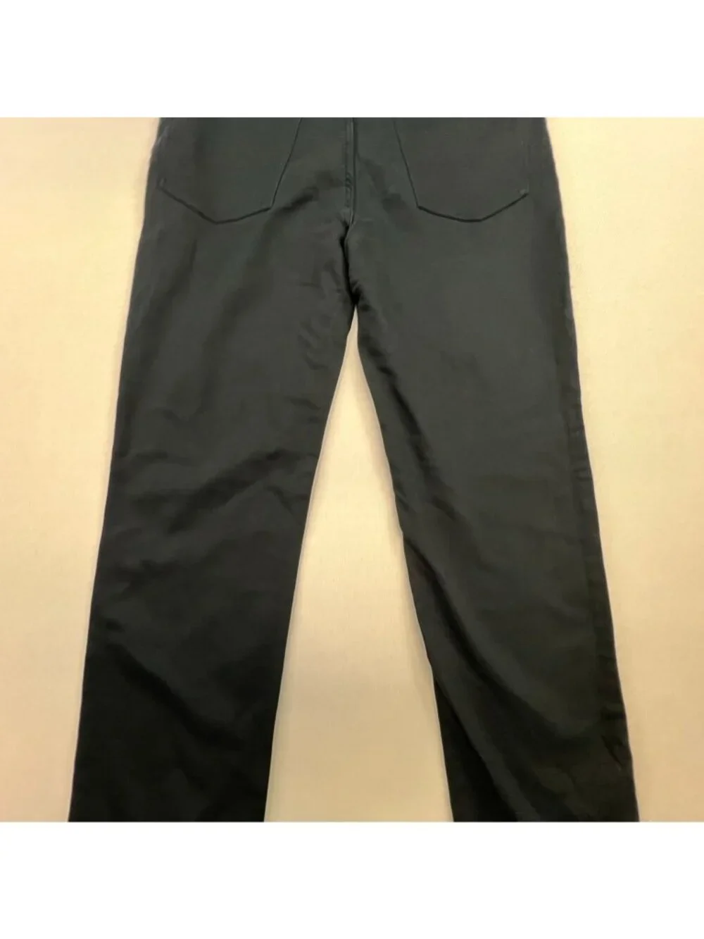 Banana Republic Mens Slim Fit Chino Pants 32x30 Black Stretch Straight Trousers